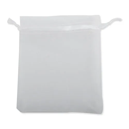 100*120 MM White Organza Jewelry Gift Pouch Bags ,Sold 100 PCS Per Lot, Great For Wedding Favors, Sachets, Beads, Jewelry and so on