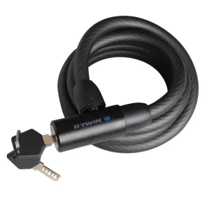 120 Spiral Bike Accessories Lock with Key-Black