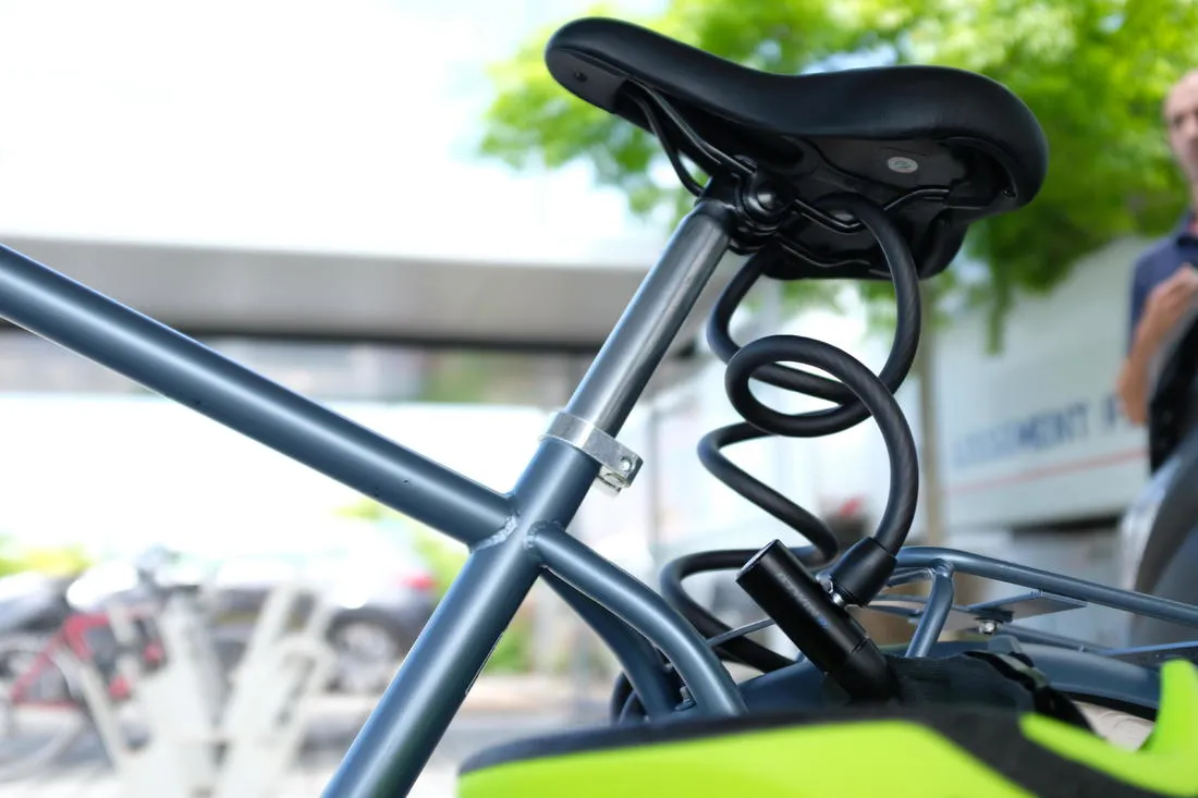 120 Spiral Bike Accessories Lock with Key-Black