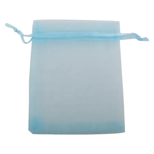 130*180 MM Light Blue Organza Jewelry Gift Pouch Bags ,Sold 100 PCS Per Lot,Great For Wedding Favors, Sachets, Beads, Jewelry and so on