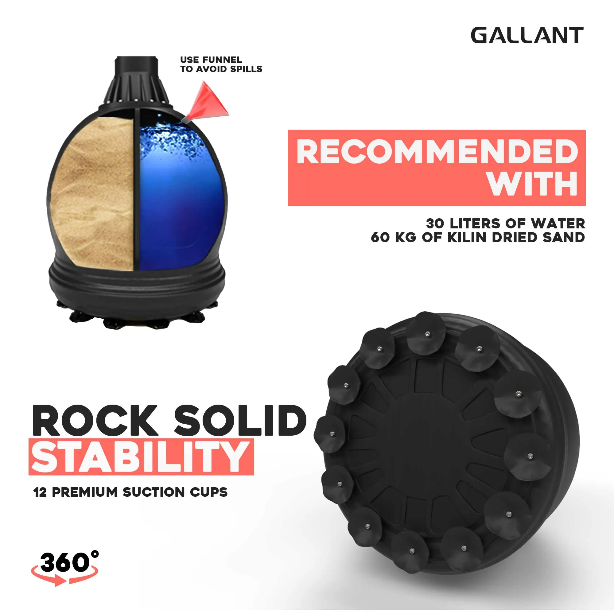 5.5ft Heritage Black Free-Standing Punchbag