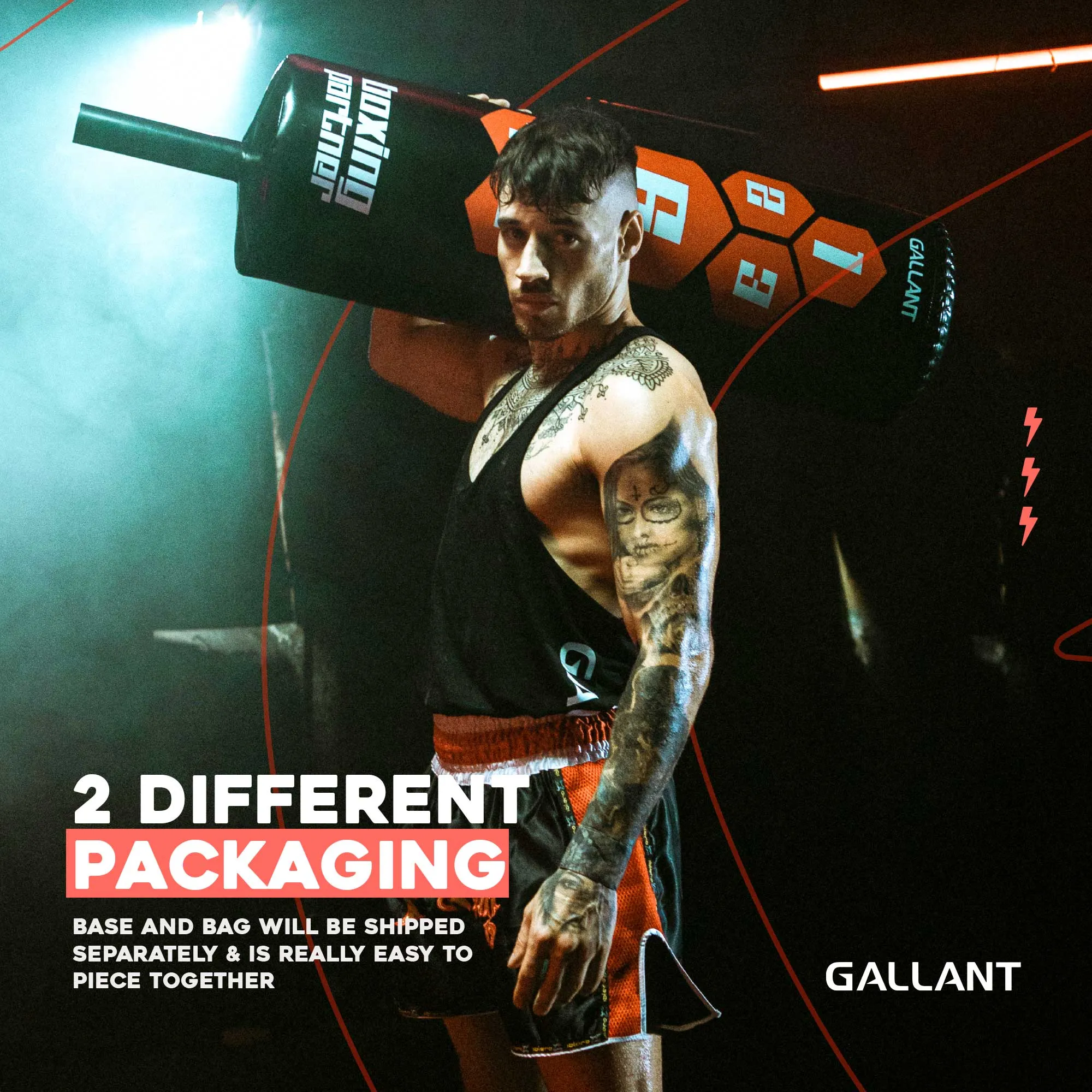 5.5ft Heritage Black Free-Standing Punchbag