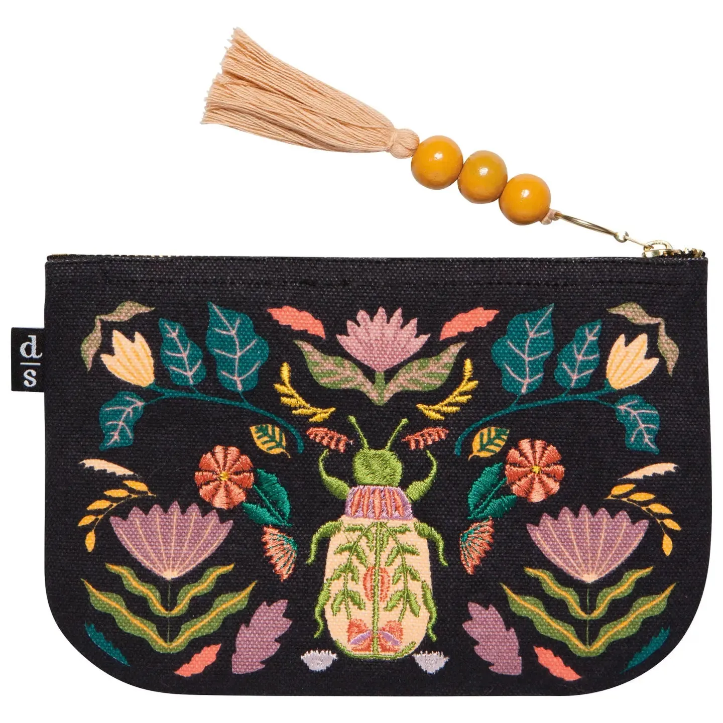 Amulet Large Zipper Pouch - Black