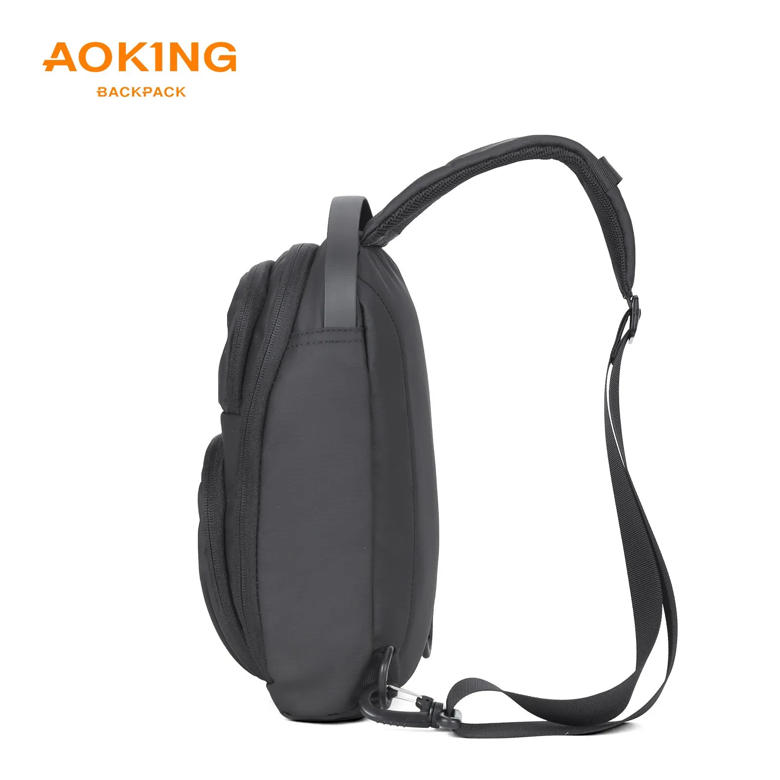Aoking Black Fashion Men Waterproof Sling Bag SY3085-5