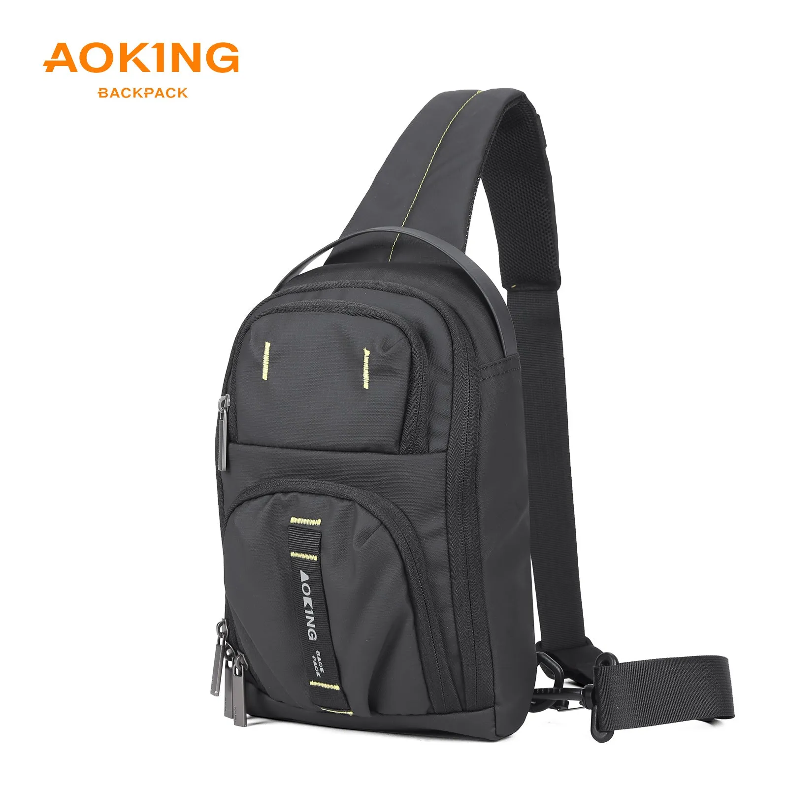 Aoking Black Fashion Men Waterproof Sling Bag SY3085-5