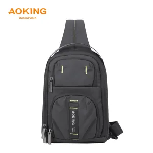 Aoking Black Fashion Men Waterproof Sling Bag SY3085-5