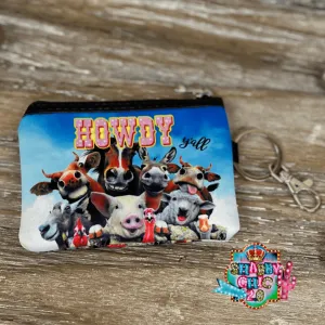 Assorted Coin Pouch Key Ring