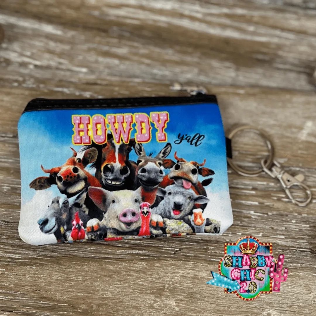 Assorted Coin Pouch Key Ring