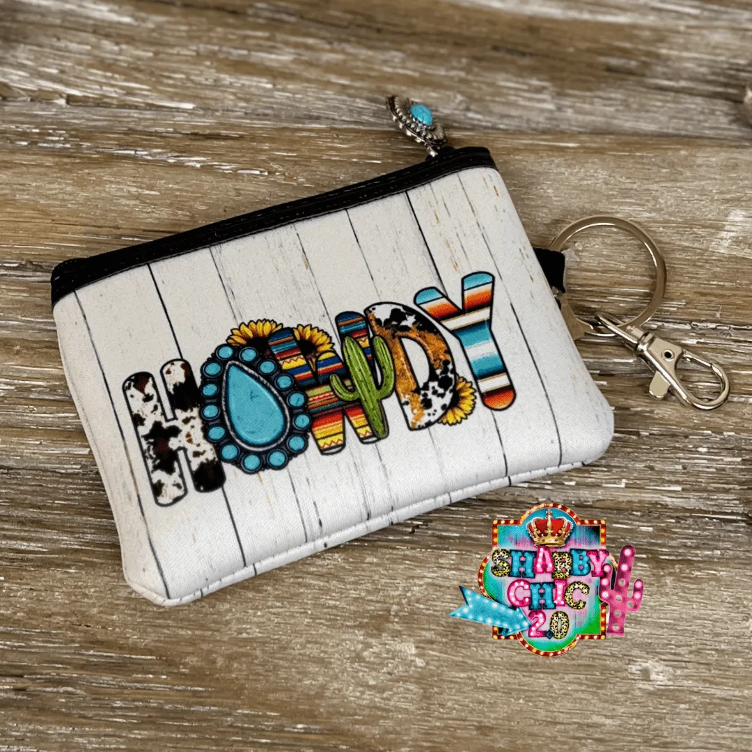 Assorted Coin Pouch Key Ring