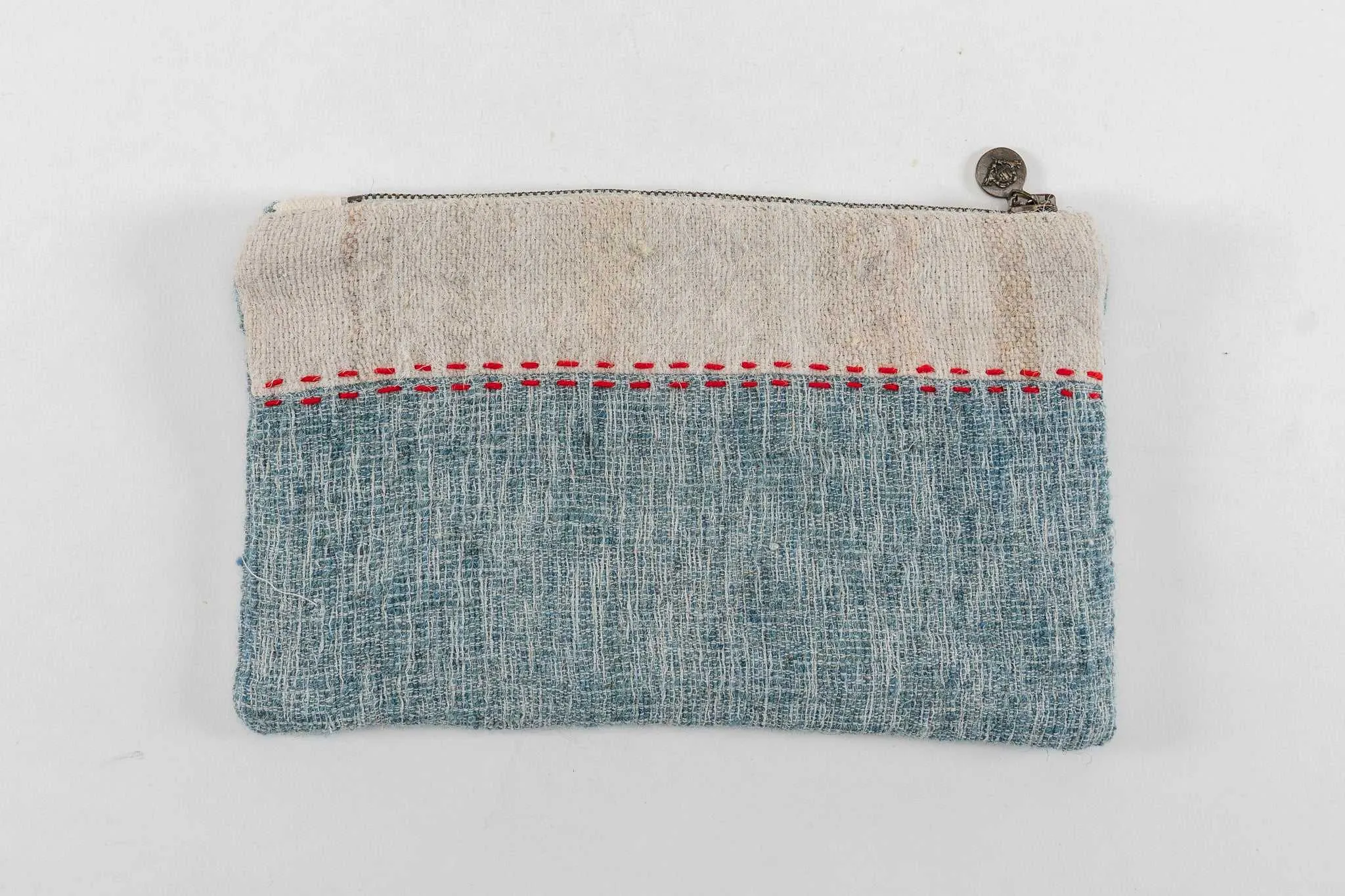 Bag: Handwoven wool, interior handwoven hemp lining - BG69