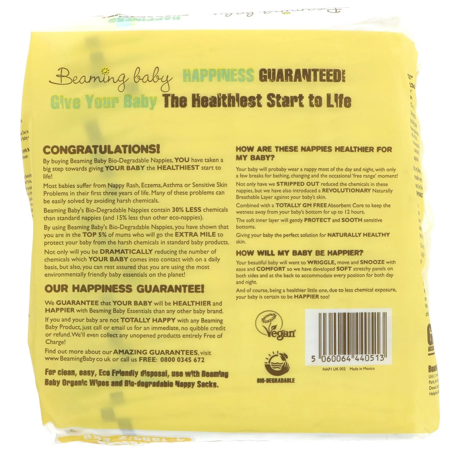 Beaming Baby | Bio-degradable Nappies - Mini | 22