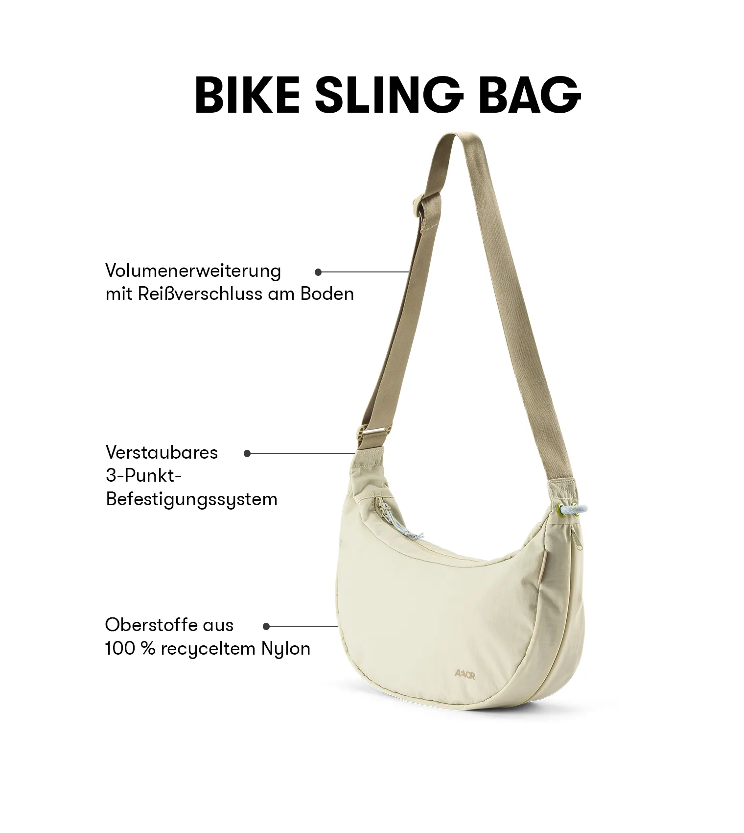 Bike Sling Bag - Off-White