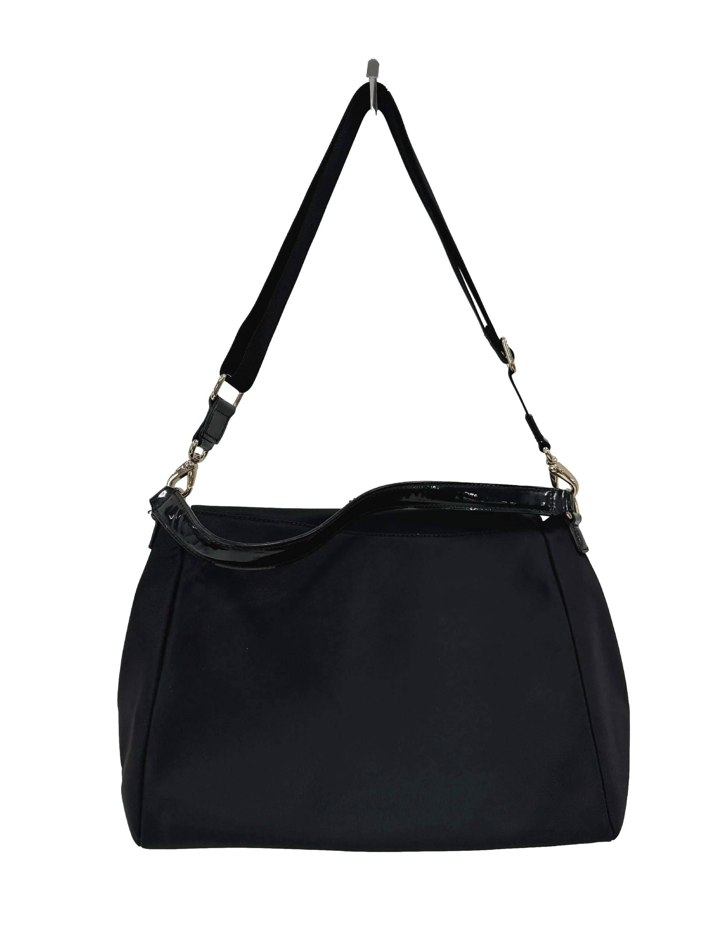 Black Glossy Sling Bag