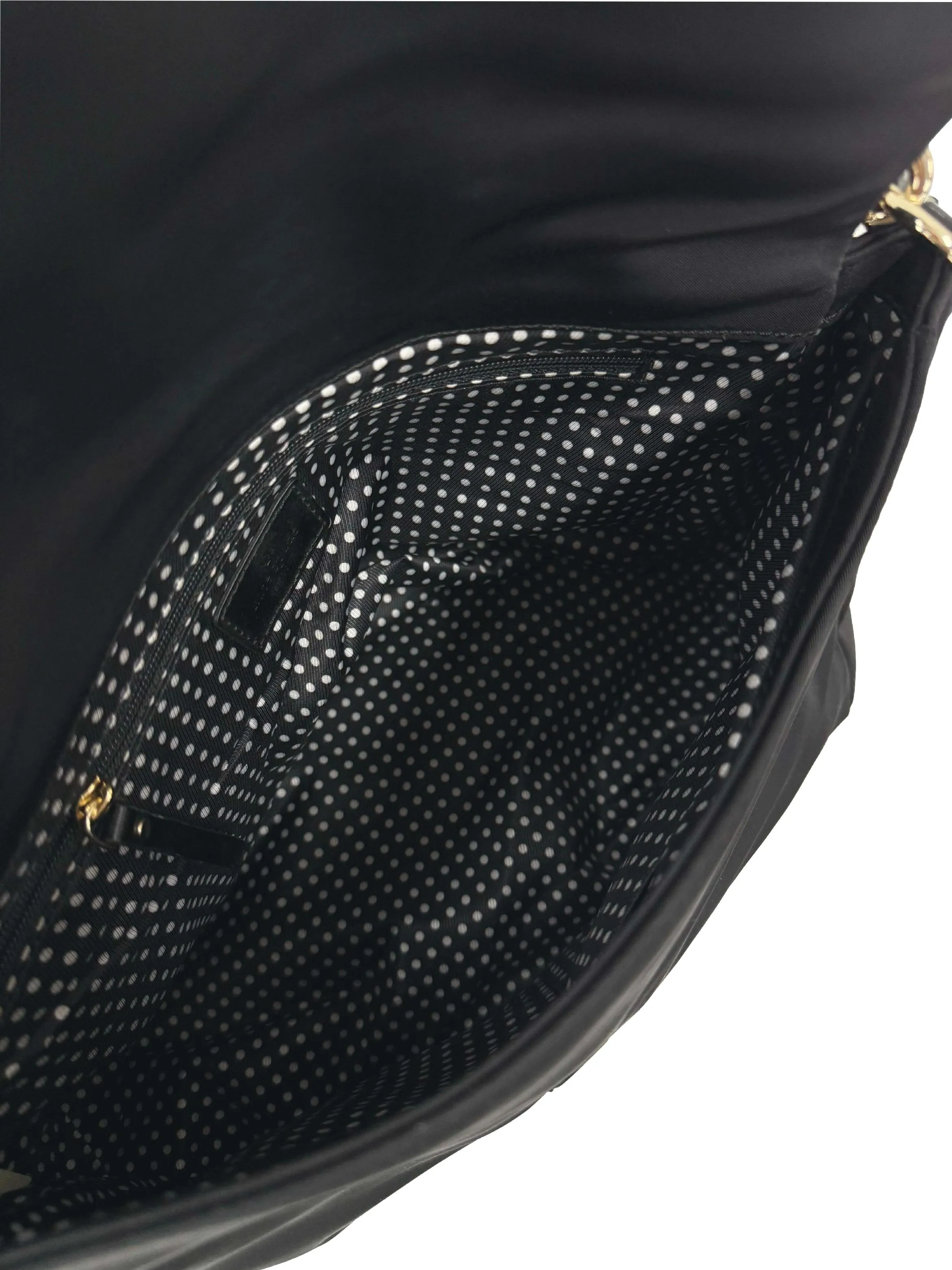 Black Glossy Sling Bag