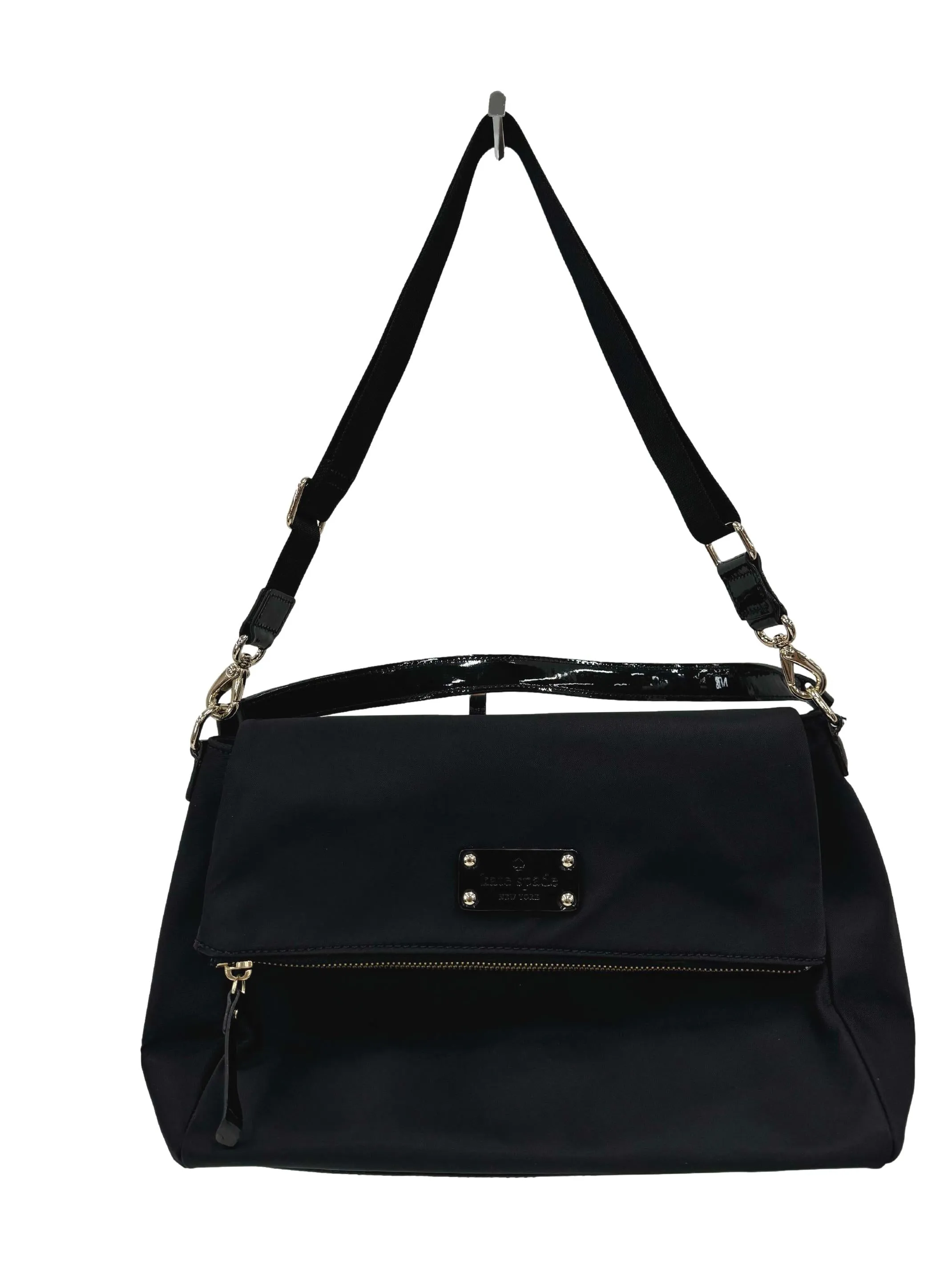 Black Glossy Sling Bag