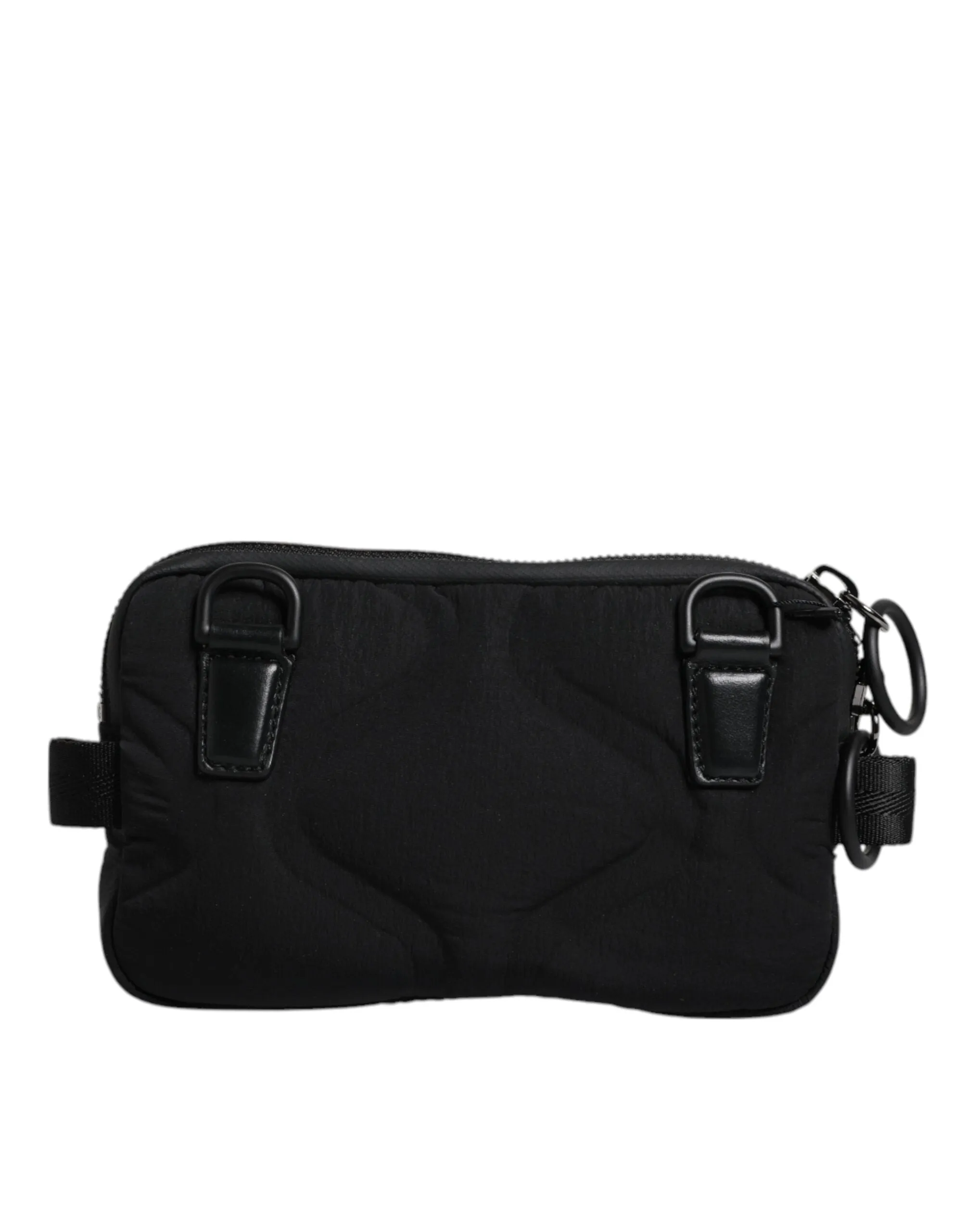 Black Nylon Logo Purse Crossbody Sling Bag
