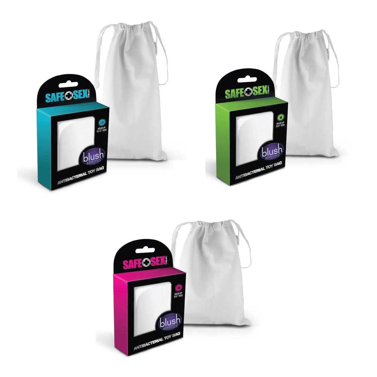Blush Novelties Safe Sex Antibacterial Toy Bags