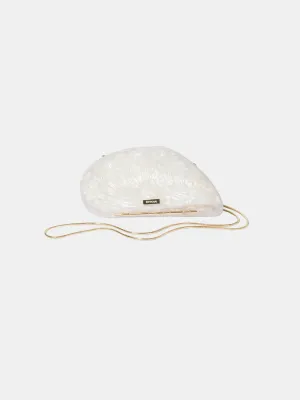 Bridget Pearl Oyster Clutch
