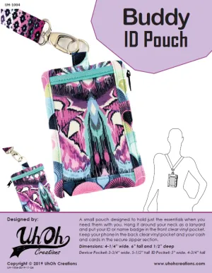 Buddy ID Pouch Pattern - PDF Pattern