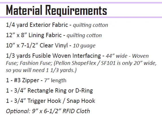 Buddy ID Pouch Pattern - PDF Pattern