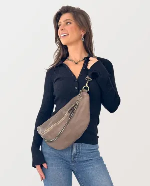 Capri Leather Sling Chain Mushroom