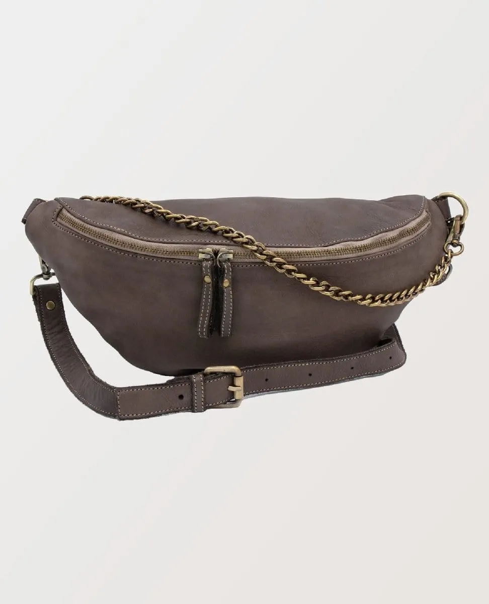 Capri Leather Sling Chain Mushroom