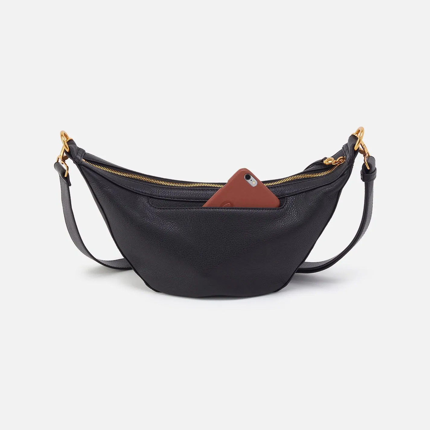 Carmen Sling In Pebbled Leather - Black