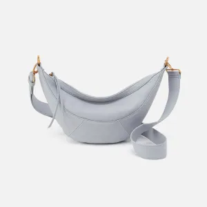 Carmen Sling In Pebbled Leather - Blue Pearl