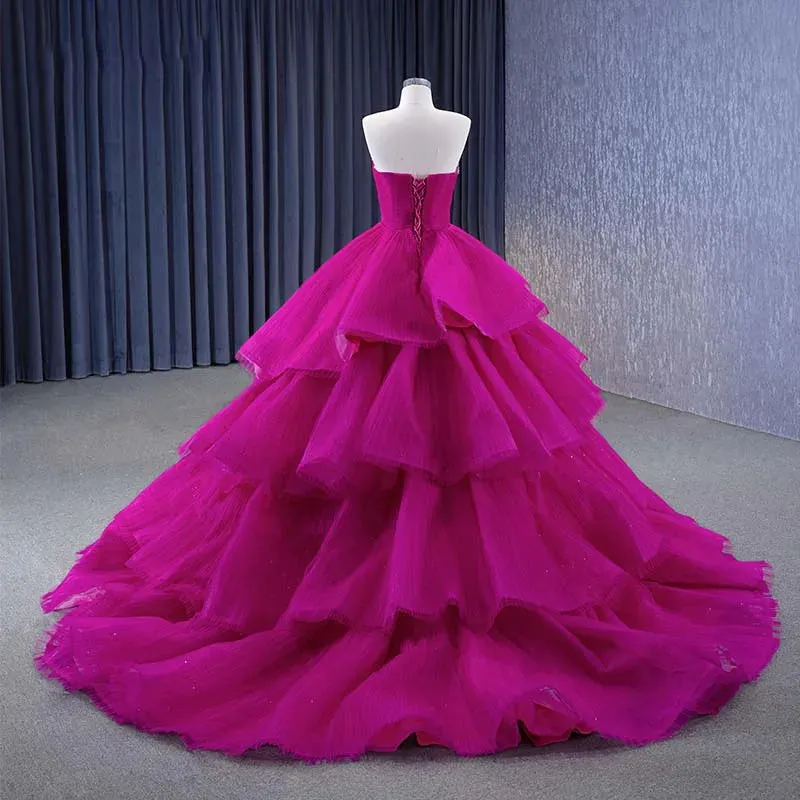 Charming Sweep Train Ball Gown Off-the-shoulder Strapless Quinceanera Dresses