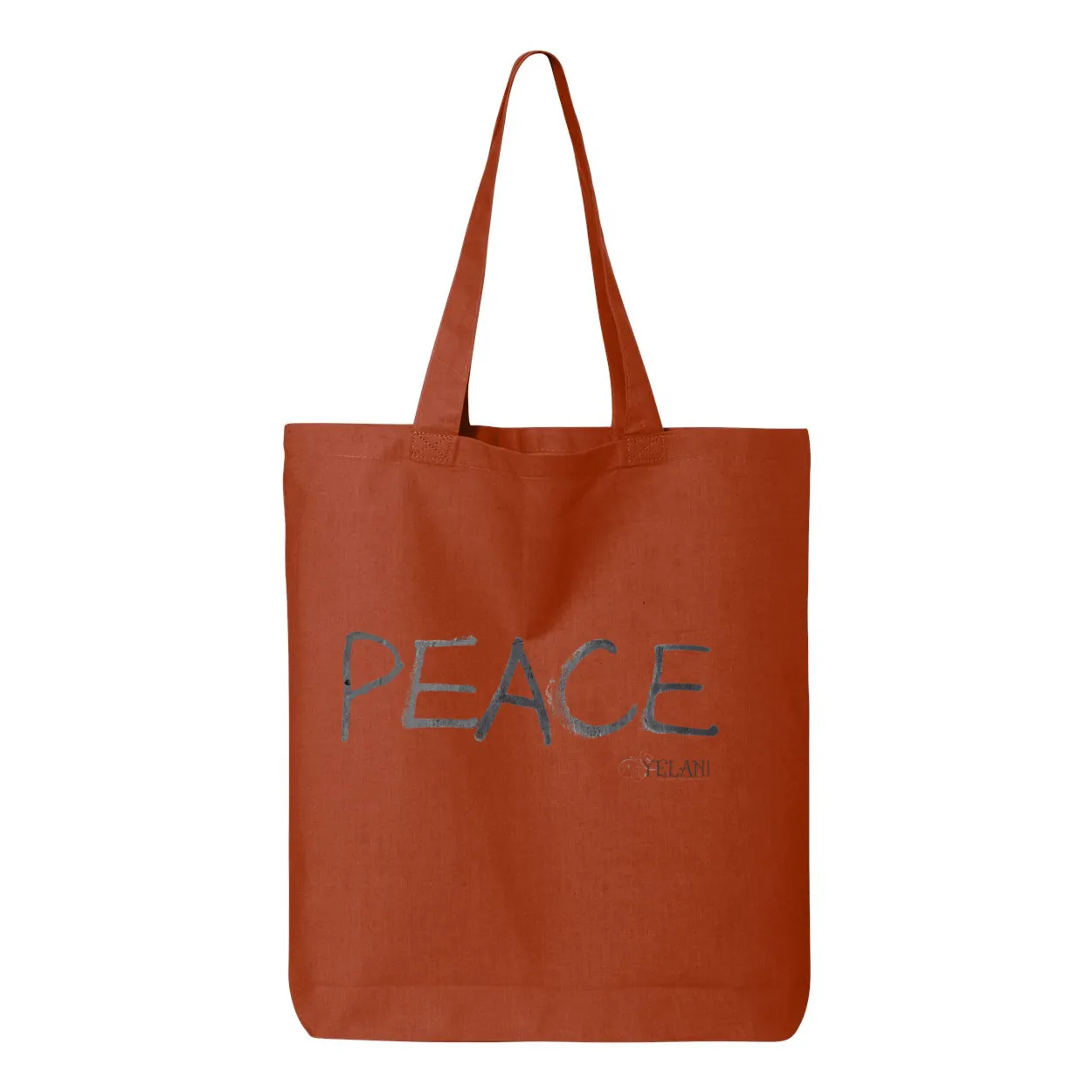 Chocolate Cutie and Peace Bag - Gusseted Tote