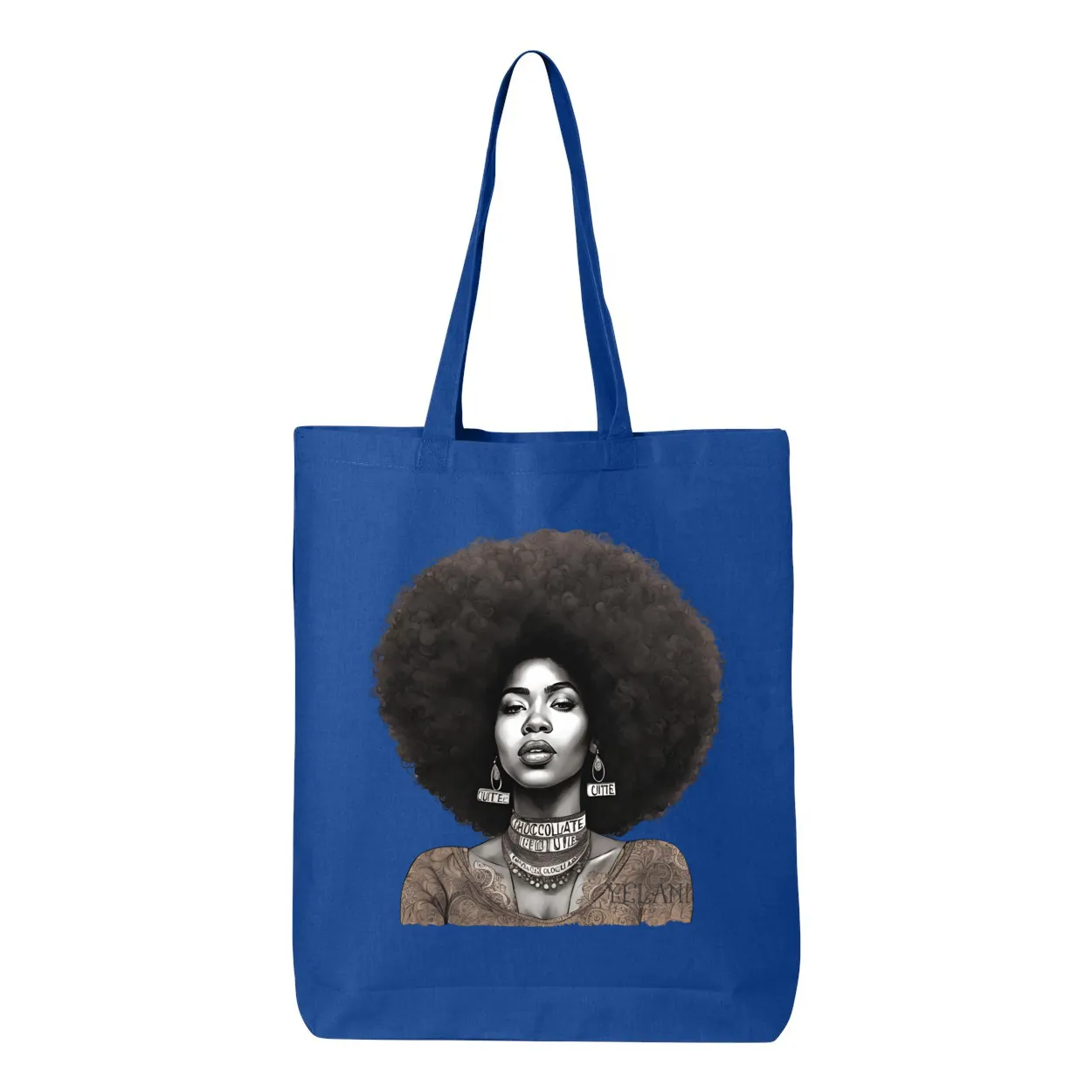 Chocolate Cutie and Peace Bag - Gusseted Tote
