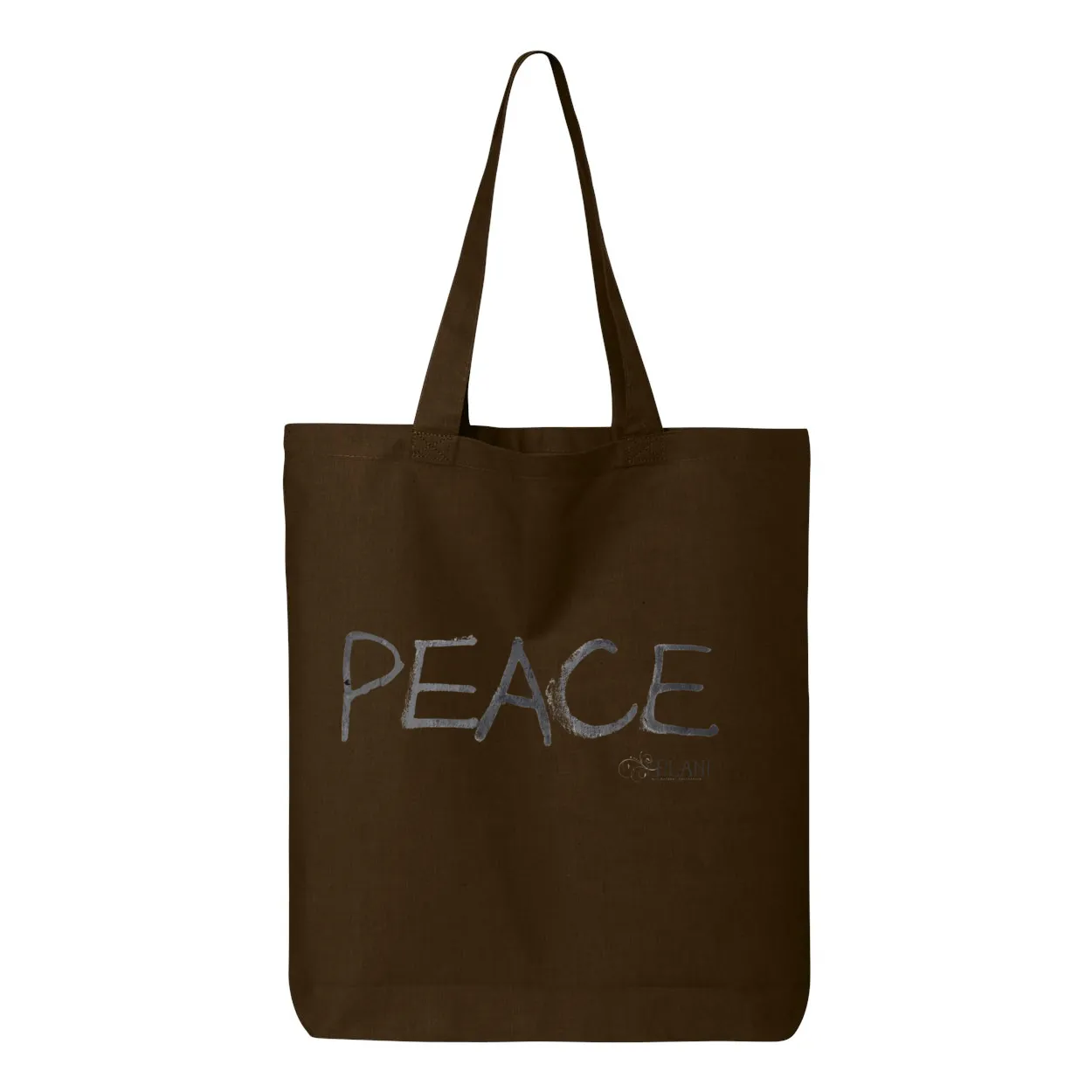 Chocolate Cutie and Peace Bag - Gusseted Tote