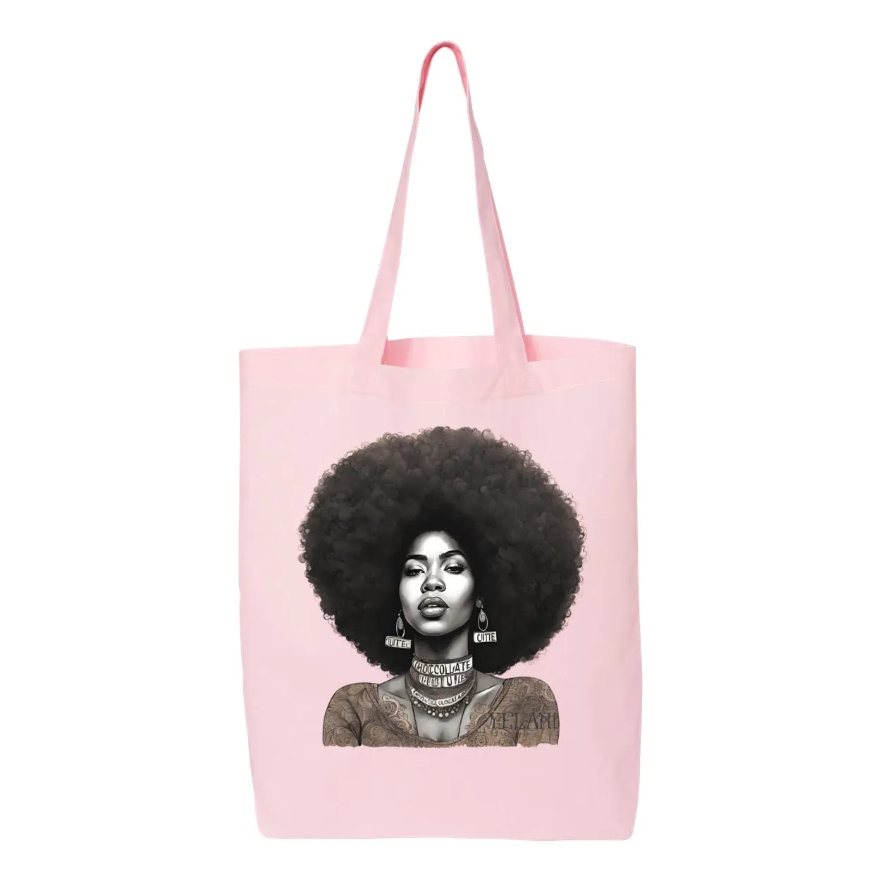 Chocolate Cutie and Peace Bag - Gusseted Tote