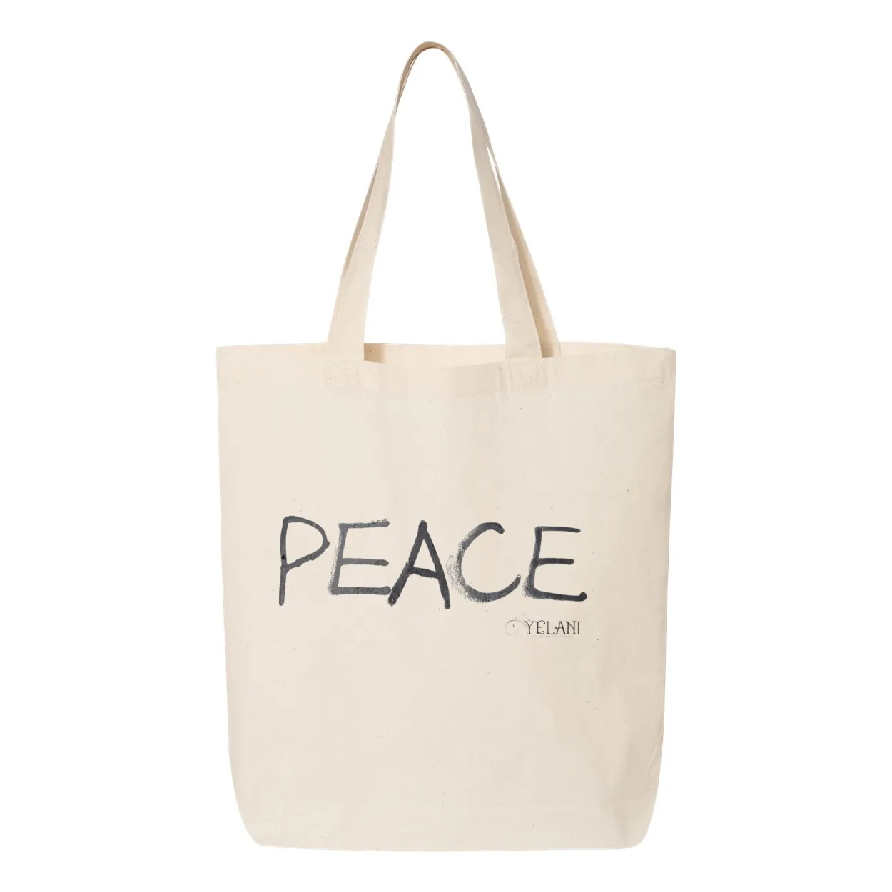 Chocolate Cutie and Peace Bag - Gusseted Tote