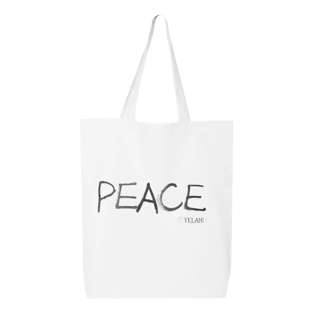 Chocolate Cutie and Peace Bag - Gusseted Tote