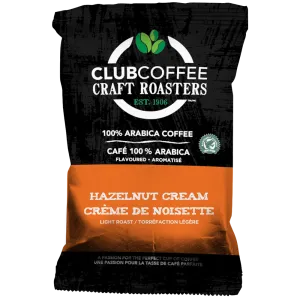 Club Coffee Craft Roasters | Hazelnut Cream | Fractional Packaging - Case of 42 x 2.5 oz Packets