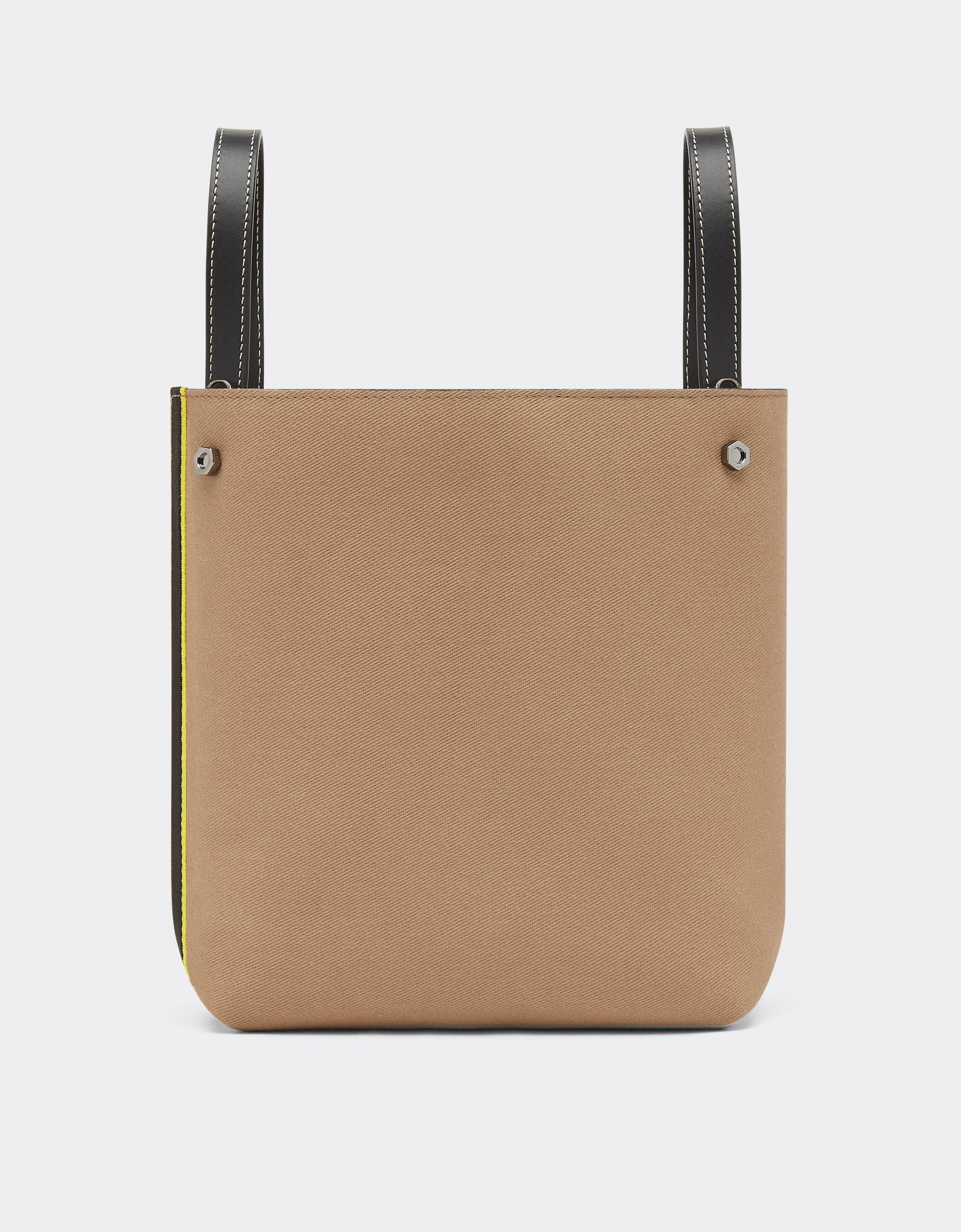 Cotton Mini Shopper Bag With Scoubidou Detail