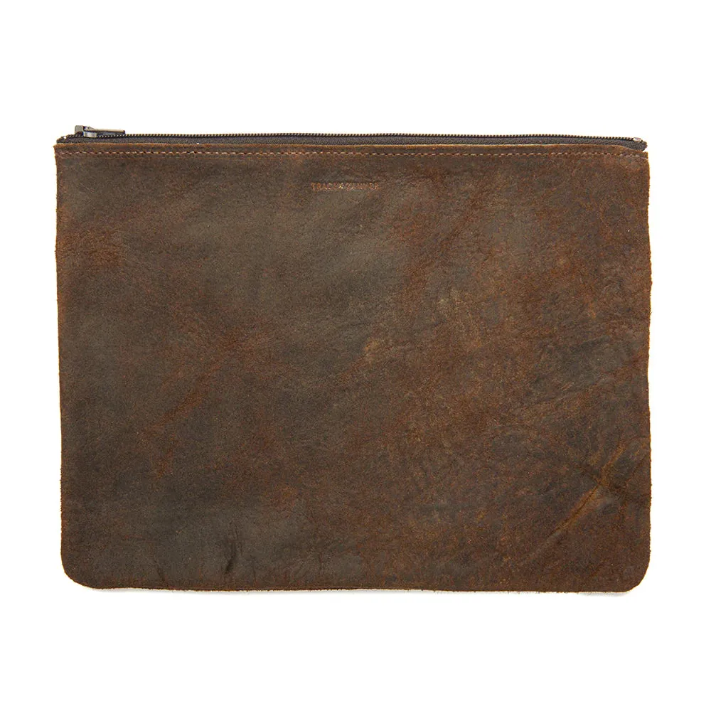 Distress Chocolate Revolver Zip Pouch