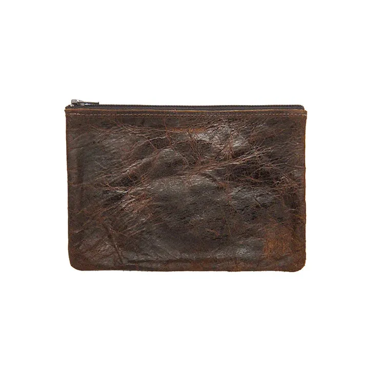 Distress Chocolate Revolver Zip Pouch