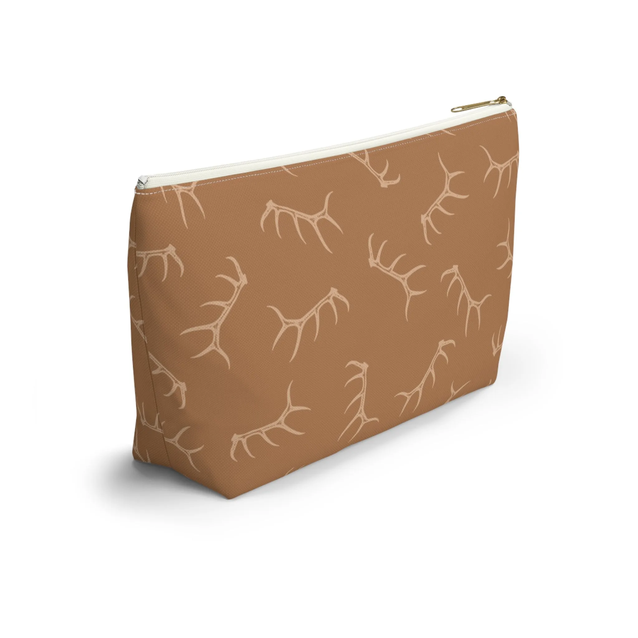 Elk Shed Pencil Pouch in Saddle