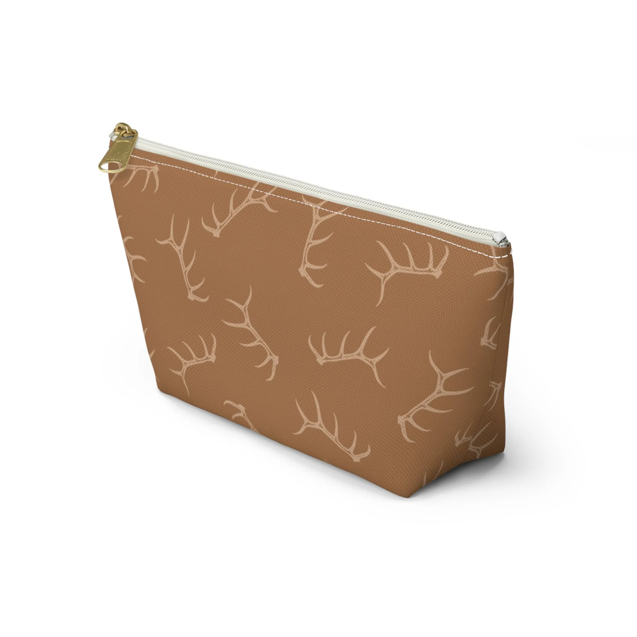Elk Shed Pencil Pouch in Saddle