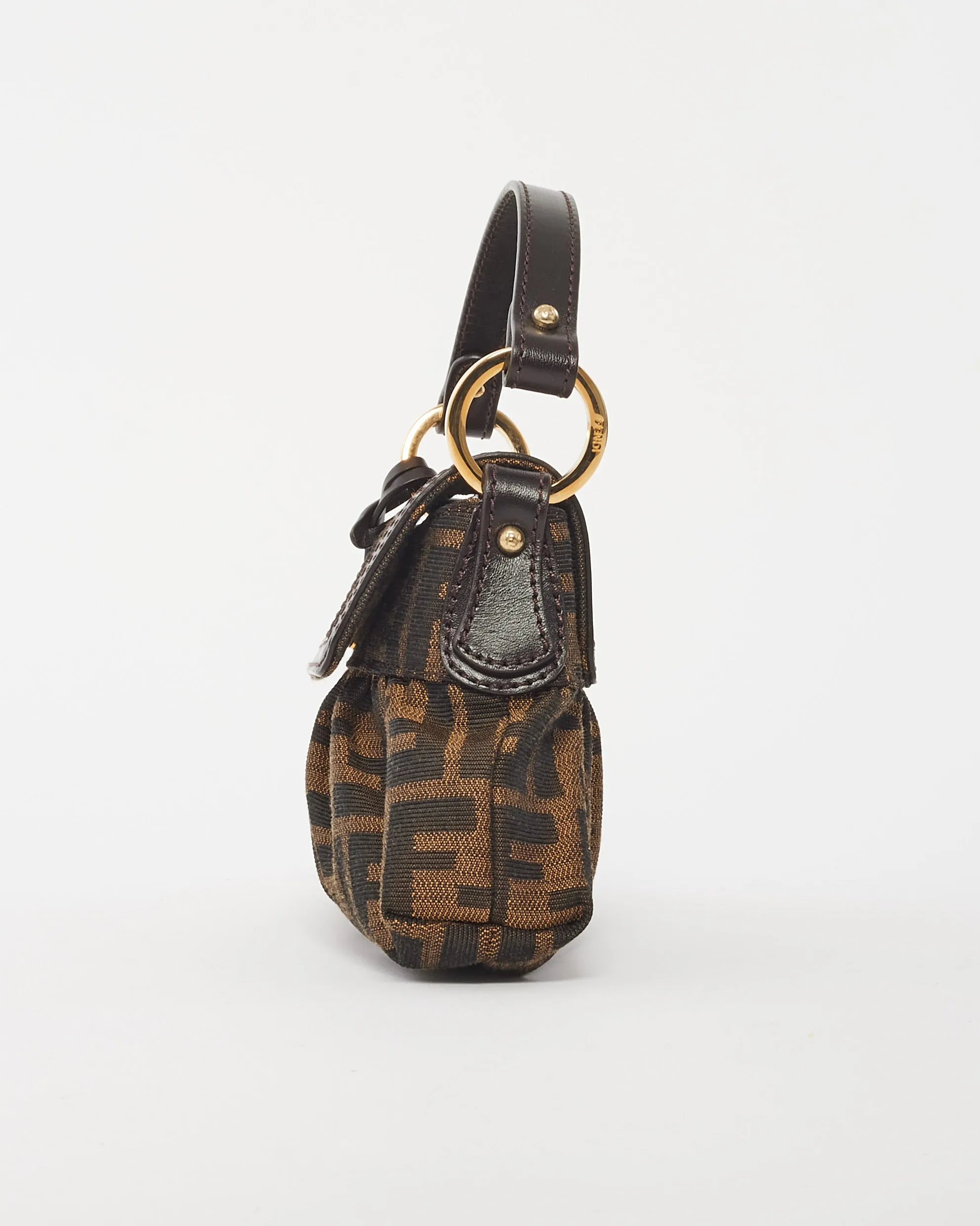 Fendi Brown Zucca Print Canvas Mini Bag
