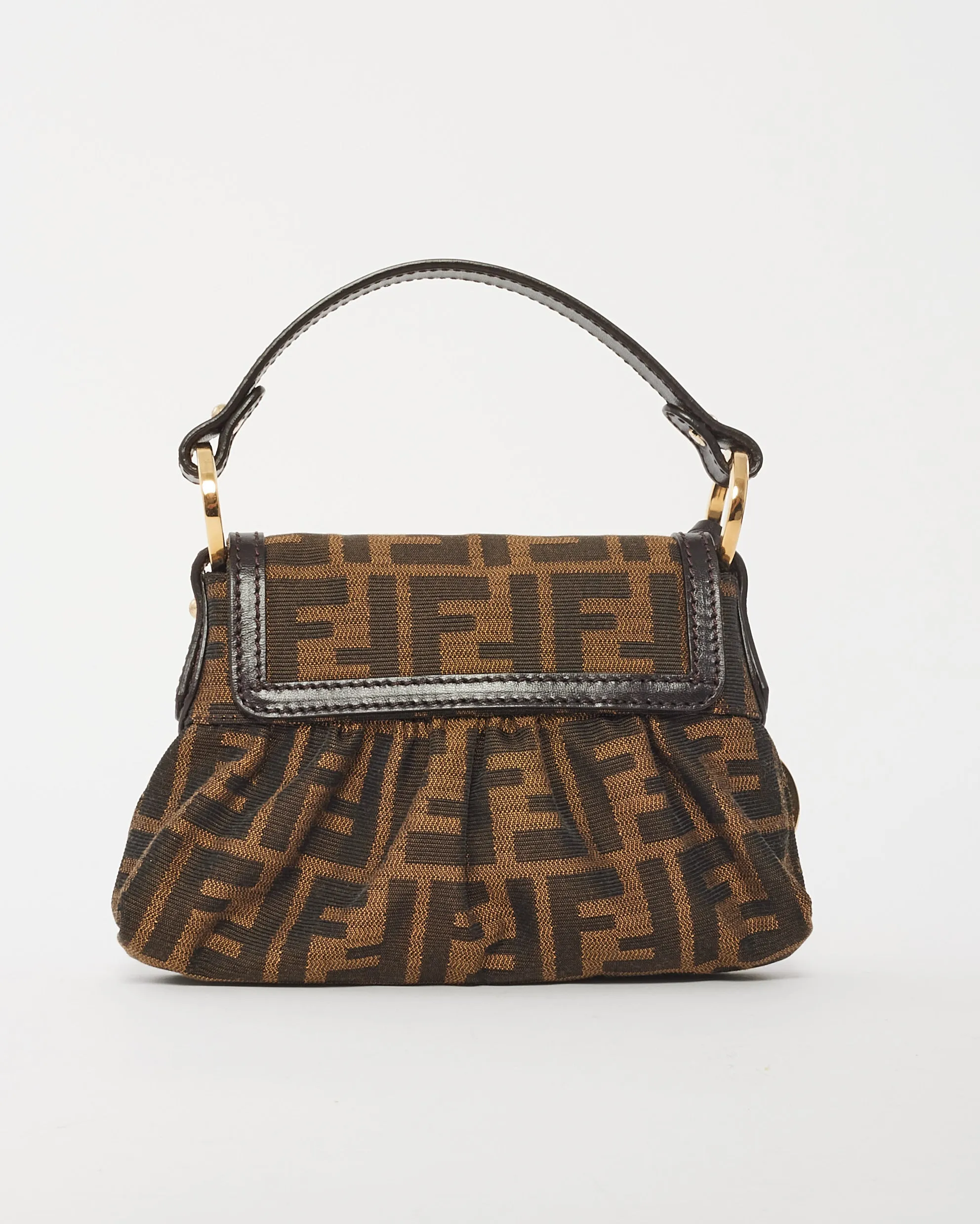 Fendi Brown Zucca Print Canvas Mini Bag