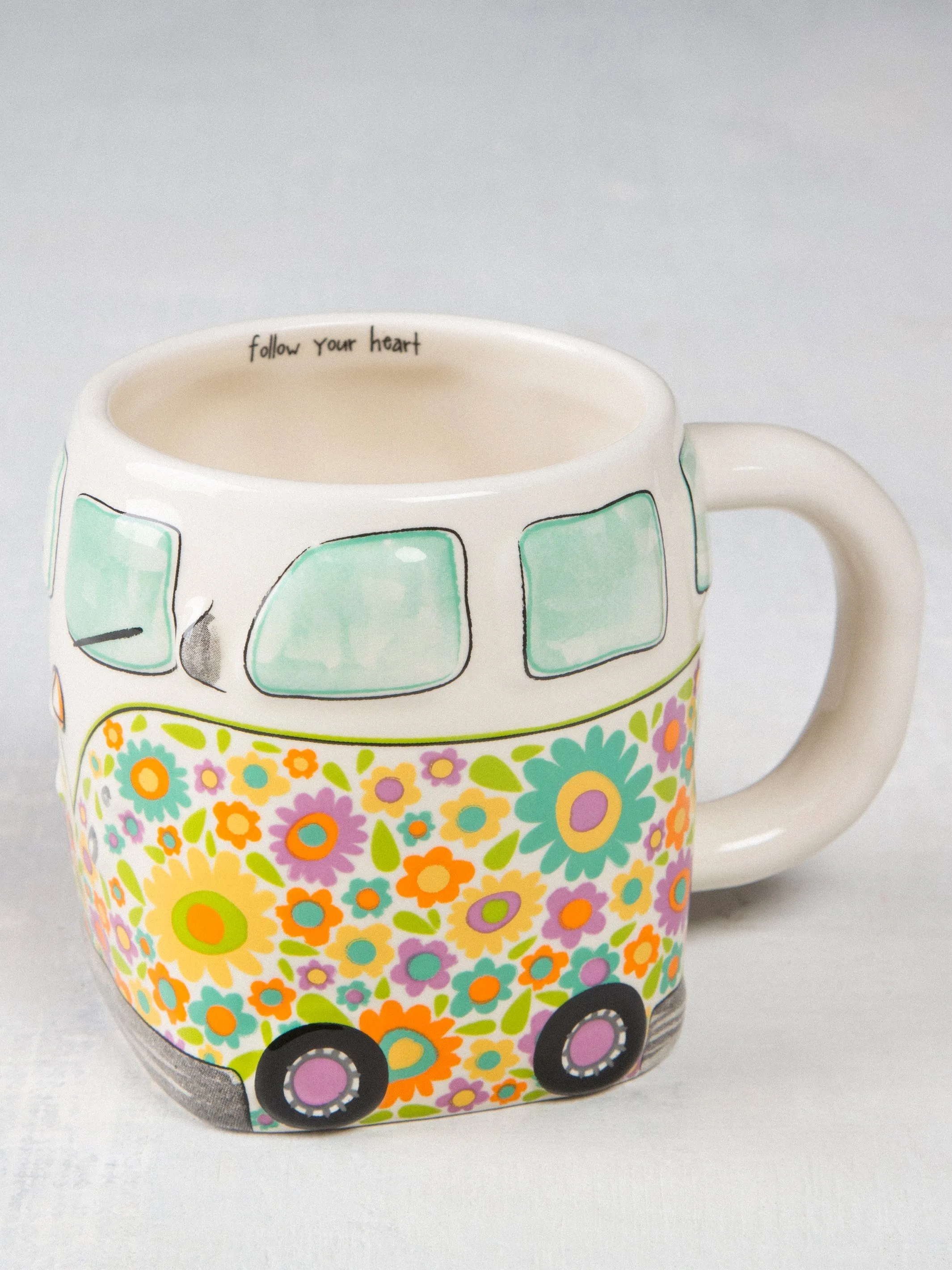 Folk Art Coffee Mug - Daisy The Van