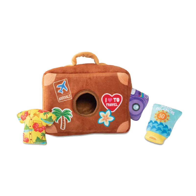 Fringe Studio - Pack Your Bag Hide & Seek Plush Dog Toy