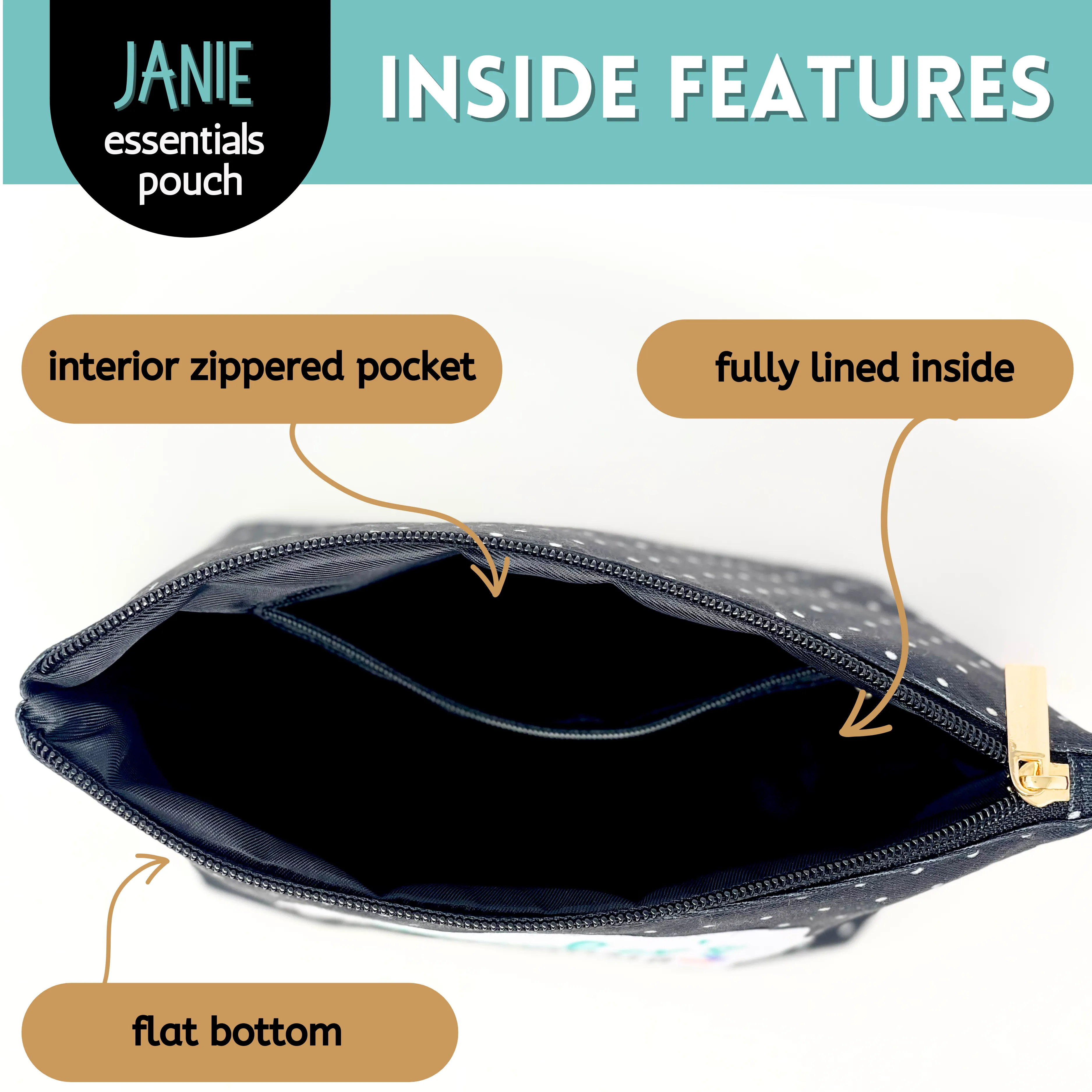 Grandma's Essentials Janie Zippered Pouch
