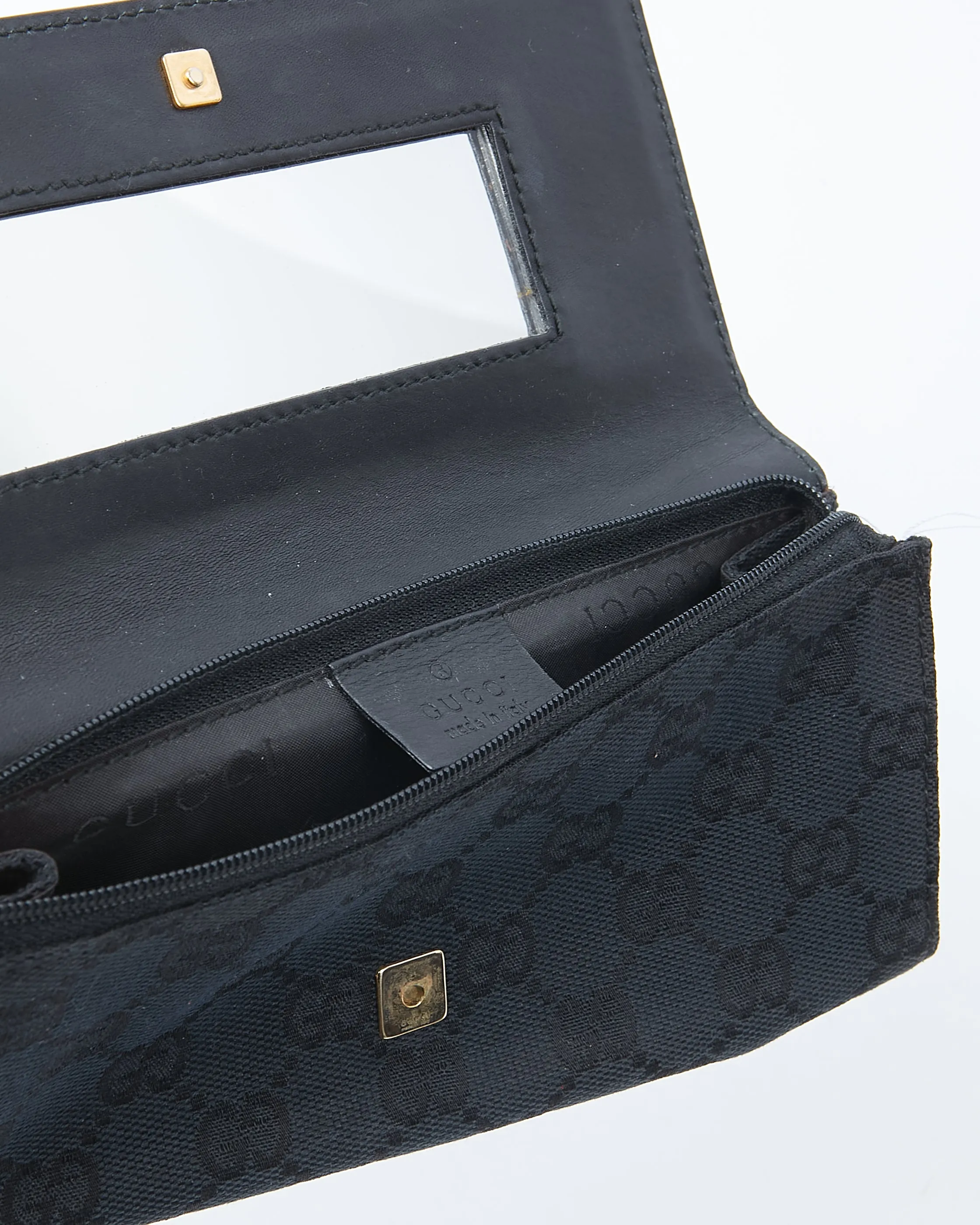 Gucci Black GG Canvas Cosmetic Case