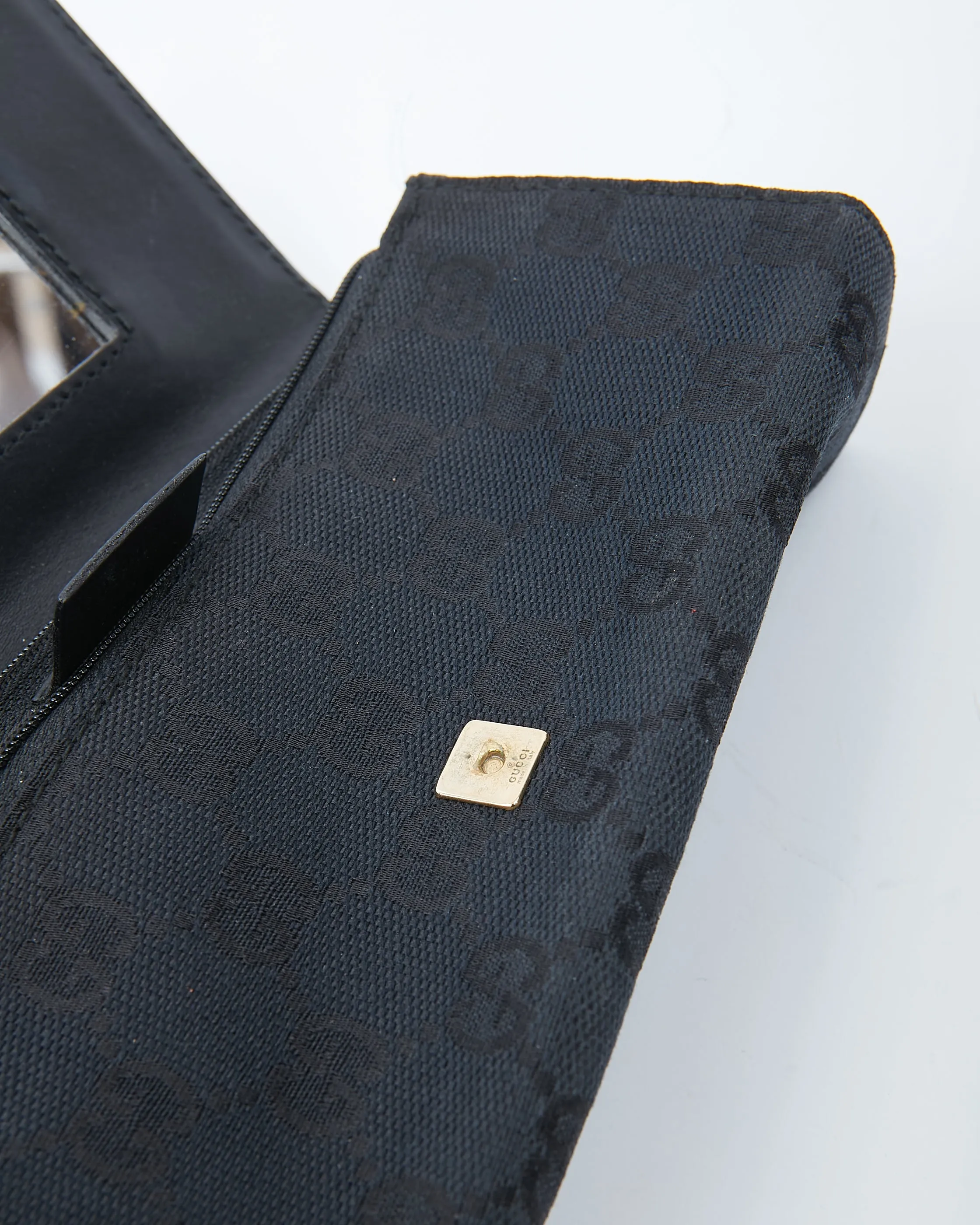 Gucci Black GG Canvas Cosmetic Case