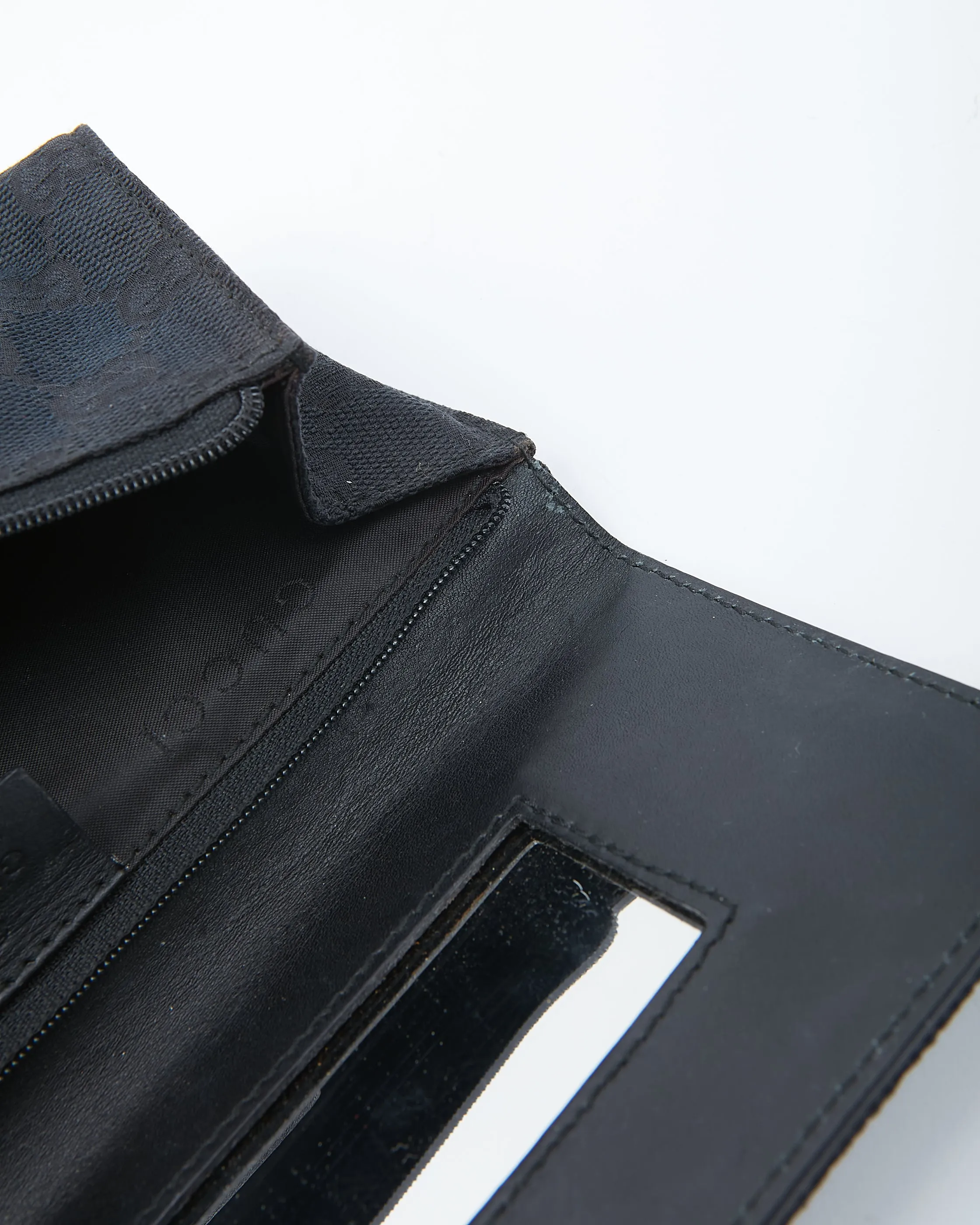Gucci Black GG Canvas Cosmetic Case