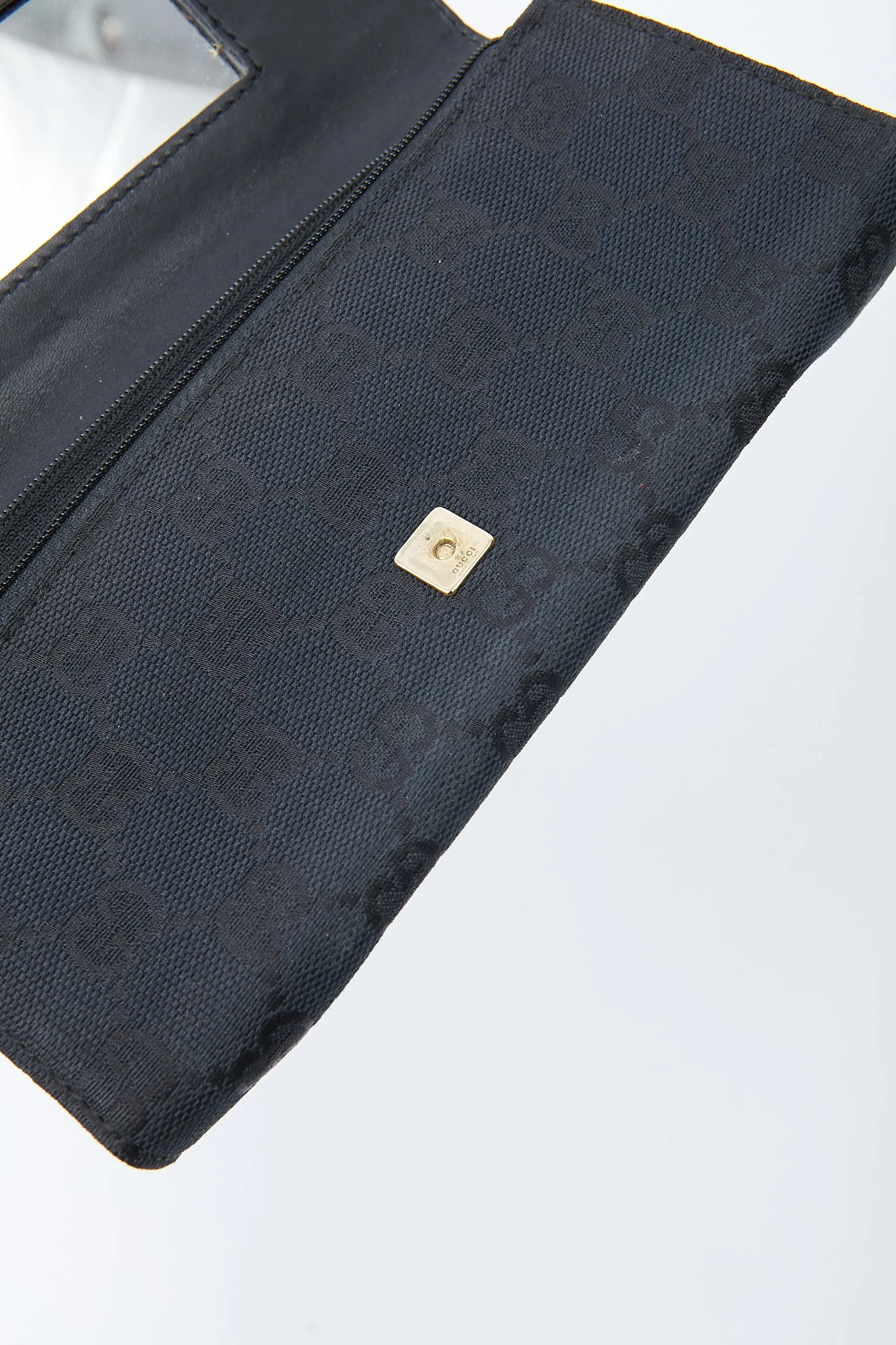 Gucci Black GG Canvas Cosmetic Case